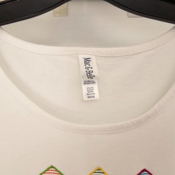MAC & BELLE WOMEN SHORT SLEEVE TEE TOP - SIZE MEDIUM - Picture 3 of 6